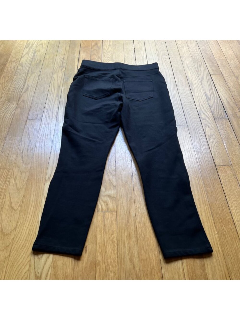 Spanx Size L Classic Black The Perfect Ponte Knit 4-Pocket Pull On Ankle Pants - Picture 15 of 15
